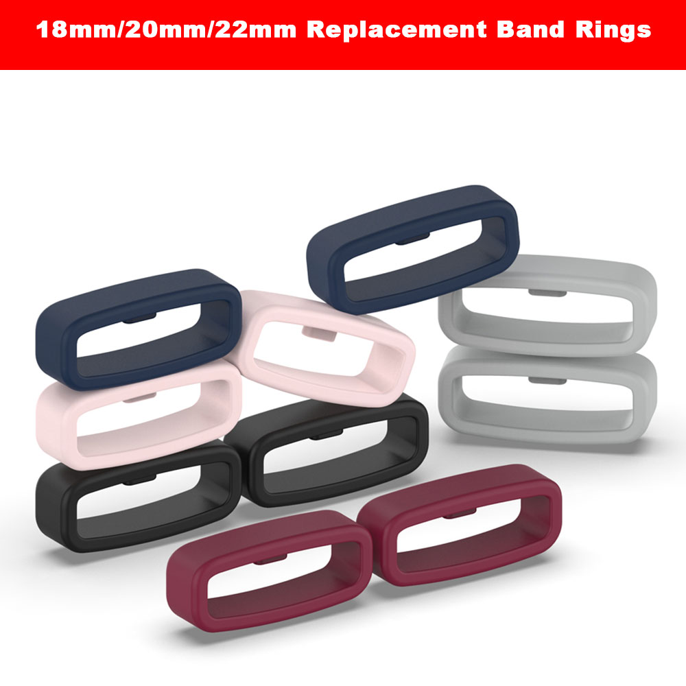 Silicone Band Replacement - 18 20 22mm Watch Band Ring