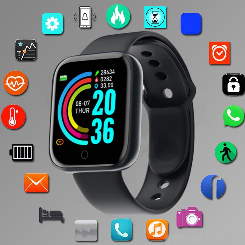 Smart Watch For Men Women Spor - Silicone Band Replacement ulasan dan harga
