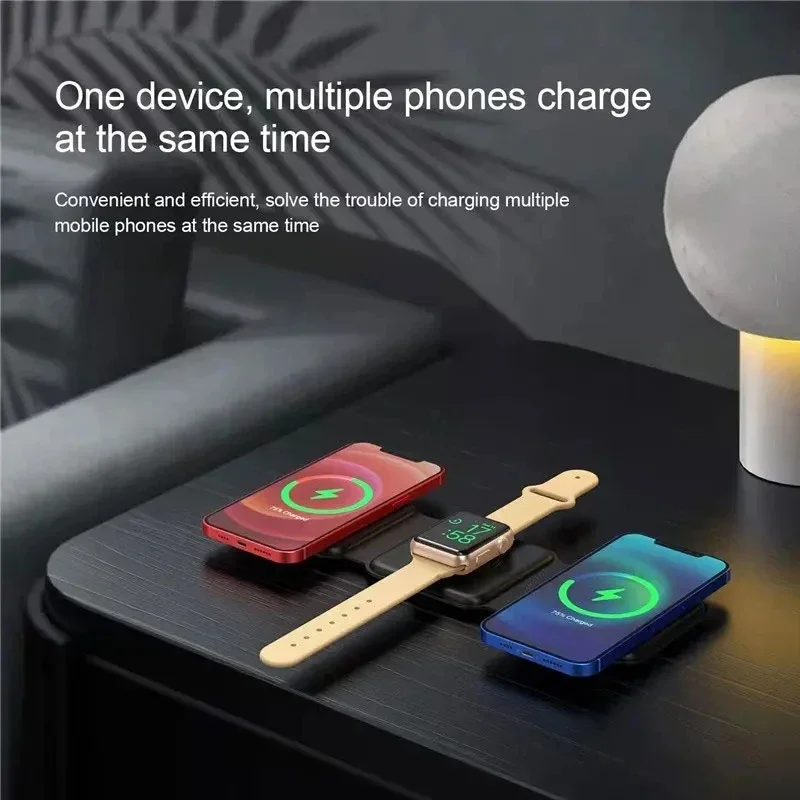 3 In 1 Magnetic Portable Wirel - Smartwatch Ac ulasan dan harga