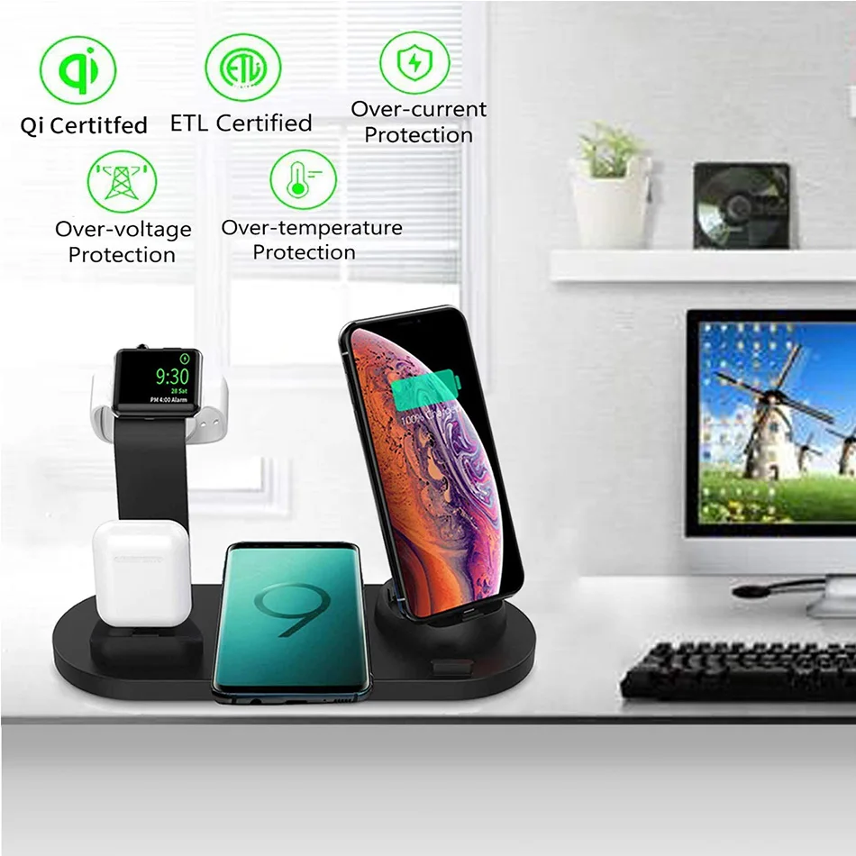 15W 7 in 1 Wireless Charger St - Smartwatch Ac ulasan dan harga
