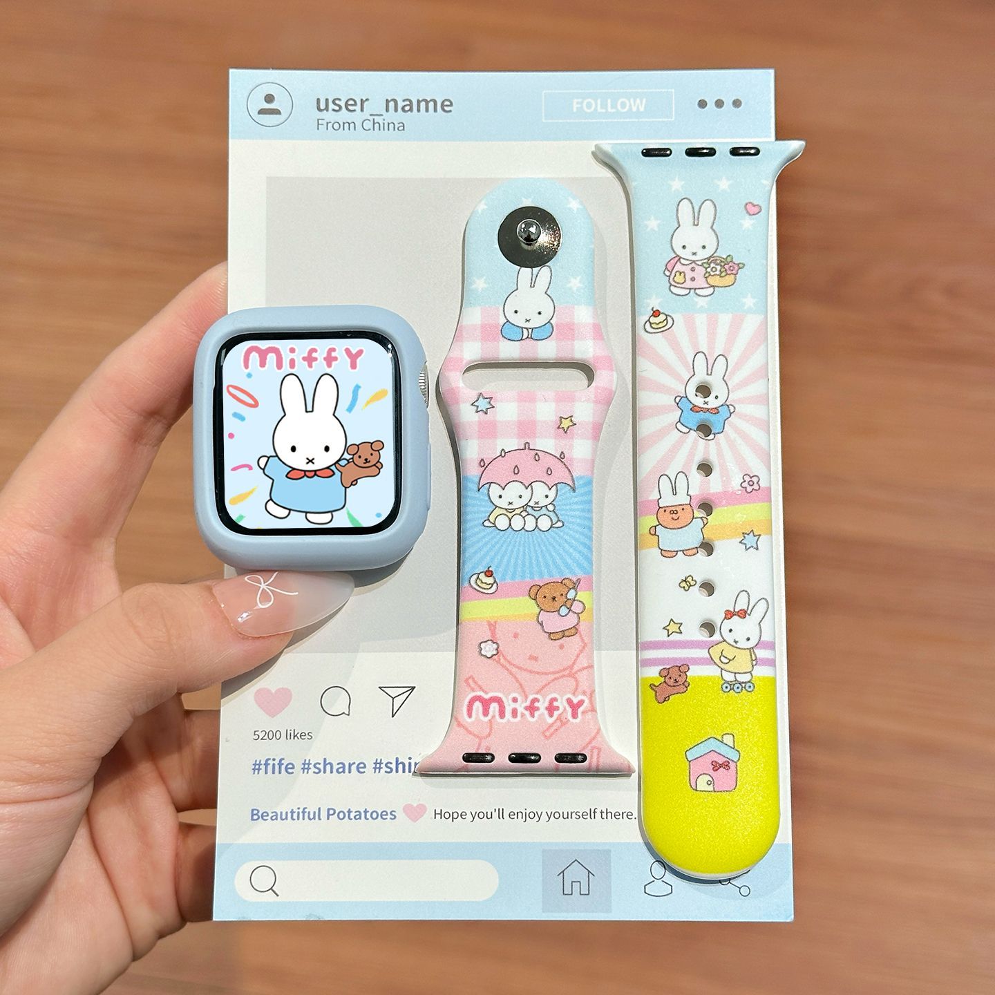 Dopamine Color Miffy Silicone  - Silicone Band Replacement ulasan dan harga