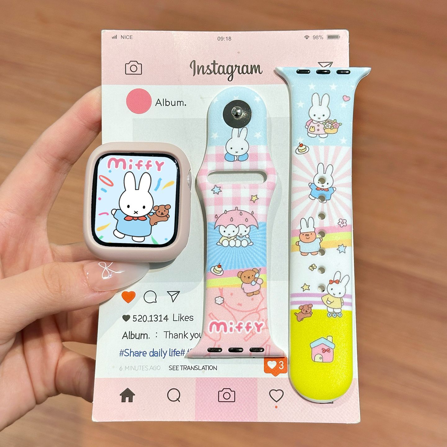 Dopamine Color Miffy Silicone  - Silicone Band Replacement ulasan dan harga