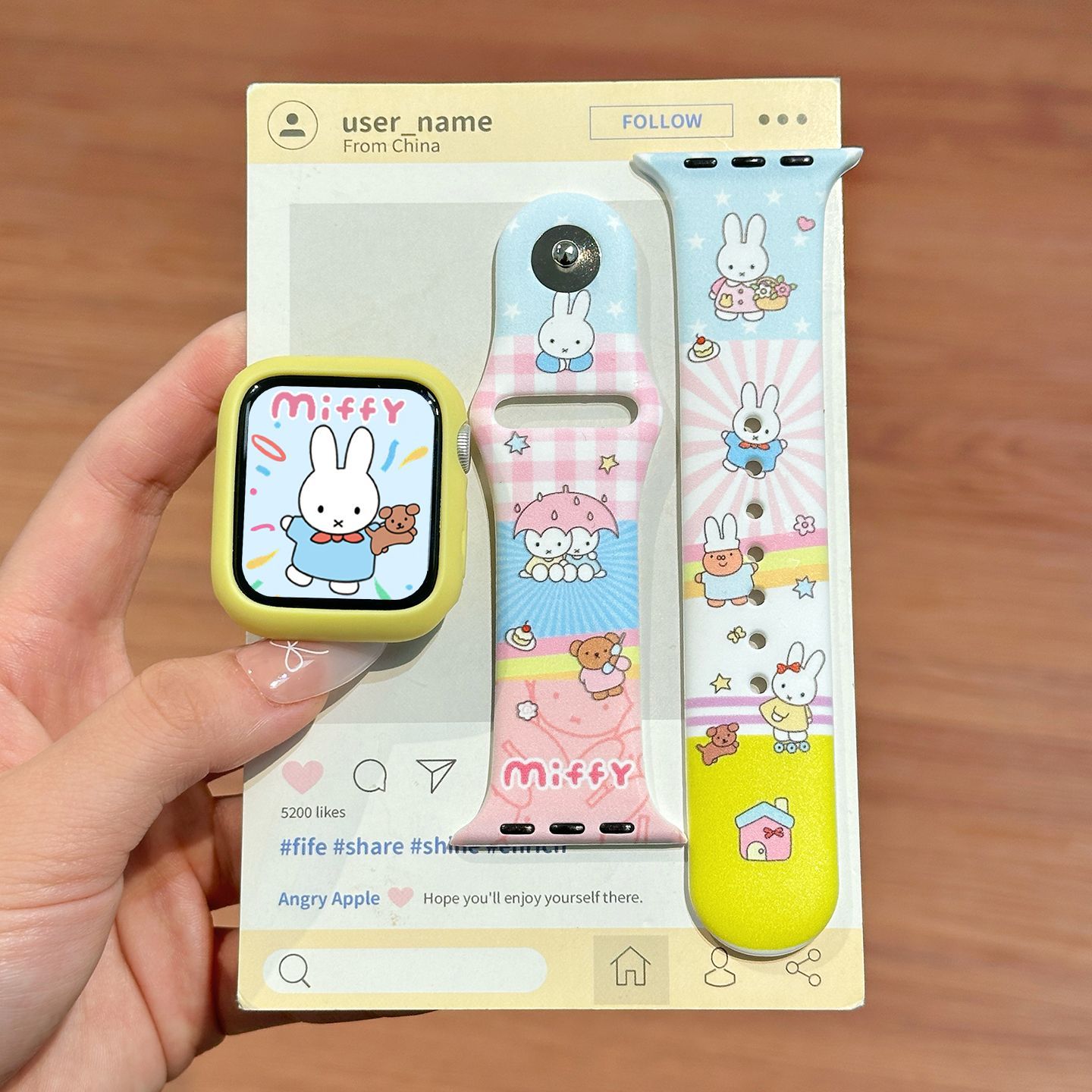 Dopamine Color Miffy Silicone  - Silicone Band Replacement ulasan dan harga