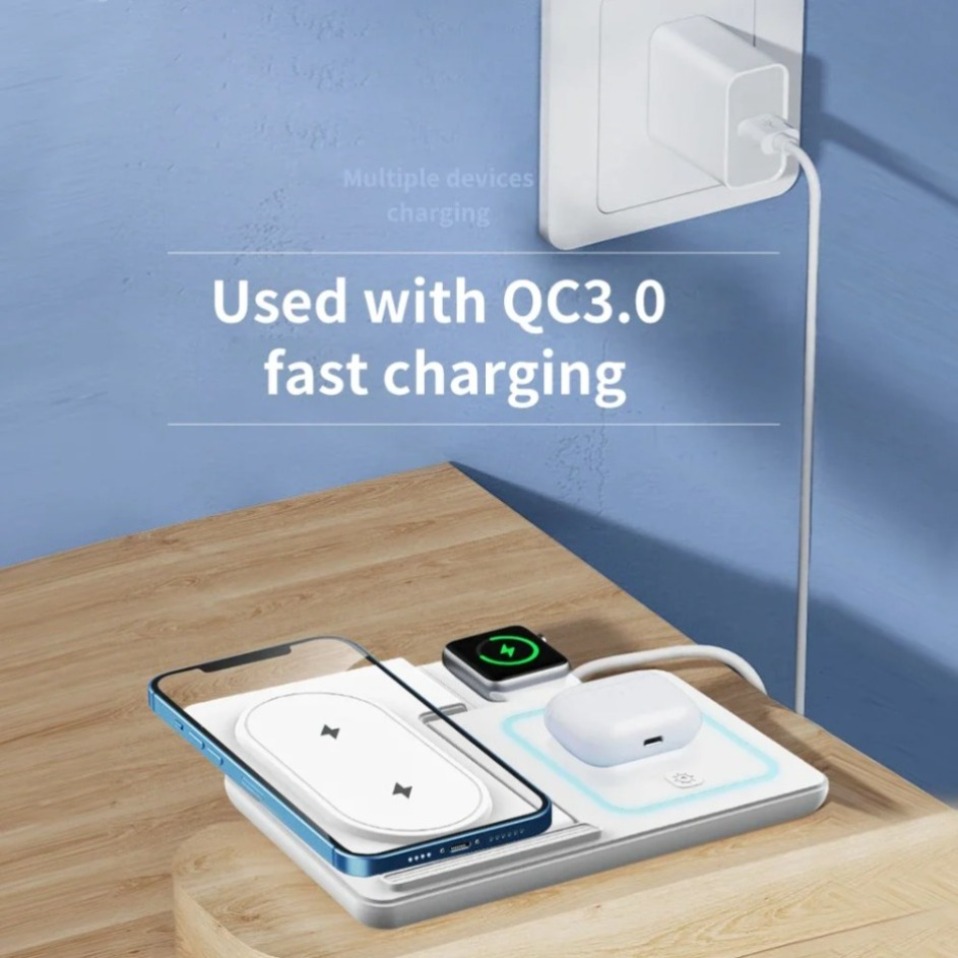 Night LED Light 3 In 1 Wireles - Smartwatch Ac ulasan dan harga